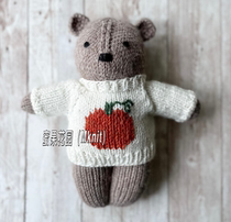 Little Bear Dison Body Sweater Pure Text Illustrations Honey Fruit Garden Stitch Doll Knitting Instructions
