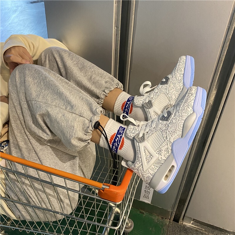 Women's Shoes ins Trendy Cushioned Running Shoes 2026 Spring New Ulzzang Sports Dad Shoes Couple Shoes