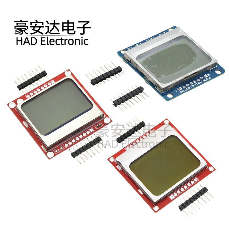 Nokia 5110 LCD 红屏 液晶屏模块 红色/蓝色PCB