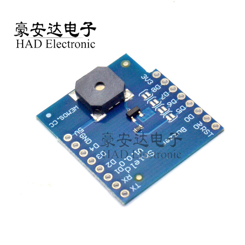 Buzzer Shield V1.0.0 for WEMOS D1 mini 蜂鸣器扩展板