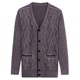 Ordos Cashmere Sweater Men's Cardigan Winter Thickened Middle-aged and Elderly Wool Knitted Jacket Sweater Dad's Clothing