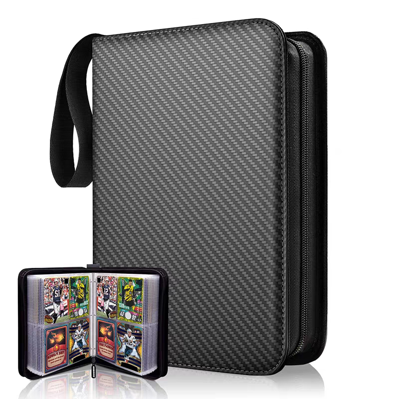Supply Pokémon Card Album, Four-Grid Pu Zipper Card Album, Game Card Collection Pack, Pokémon Card Album