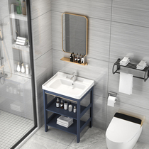 Ceramic small apartment bracket integrated basin washbasin basin toilet column basin Basin