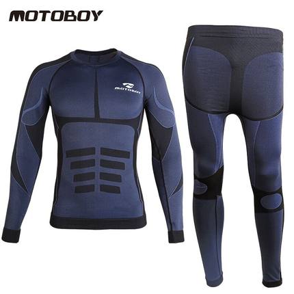 MOTOBOY摩托自行车赛车骑行服内衣长袖男冬