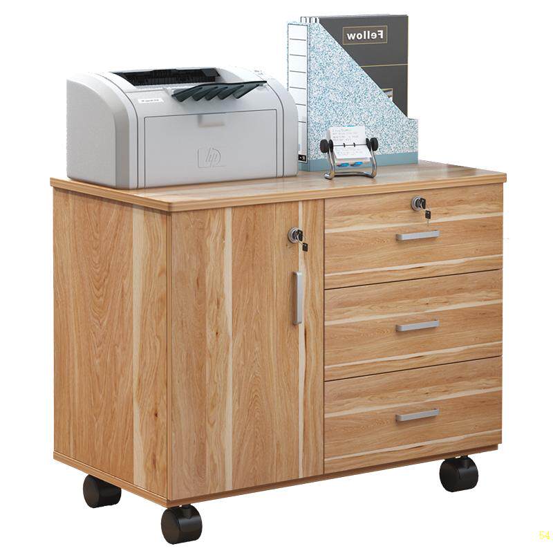 Cash register counter small cabinet Shop small lock desk drawer Computer-style simple easy low solid wood locker