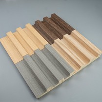 Solid Wood grille Great Wall board ecological ceiling concave convex background wall wall panel decorative board integrated wall panel wood veneer