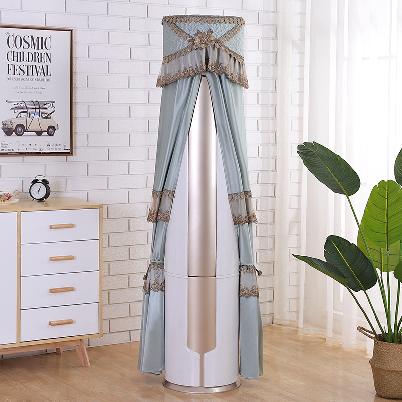 Air conditioning cover cover vertical cabinet machine Cylindrical round Gree living room beauty Haier cabinet oaks dust cover towel