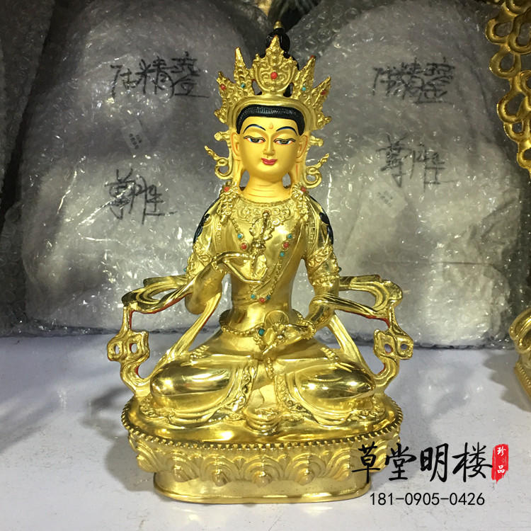 The Kumgang Hidden Pyramid of Hidden Pure Copper's Golden Craftsmanship Seven Inch Refined Buddhist statues can be installed in Tibetan