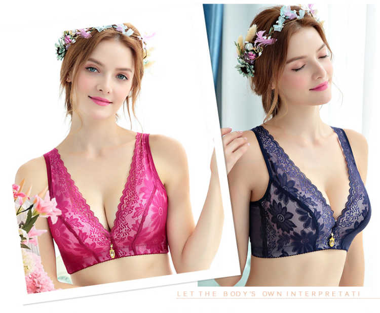 Yu Zhaolin kiểu vest cỡ lớn không có áo ngực bằng thép tập hợp điều chỉnh đồ lót nữ mỏng nhận được một cặp áo ngực dày áo ngực hở lưng