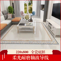 With 220X800 American waveguide ceramic tile living room antique wave line full porcelain glaze soft light full box