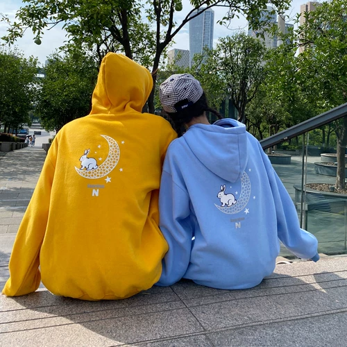 Осенняя демисезонная небольшая дизайнерская брендовая парная одежда для влюбленных, толстовка, тренд сезона, 2020, оверсайз