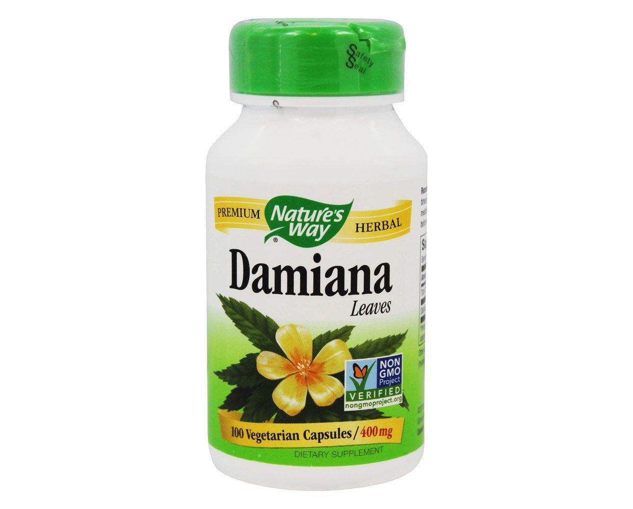 Natures Way Damiana Sản phẩm chăm sóc sức khỏe nam giới Truyền cảm hứng cho Hormone Nâng chức năng 100 viên nang - Thức ăn bổ sung dinh dưỡng thực phẩm chức năng bổ sung canxi