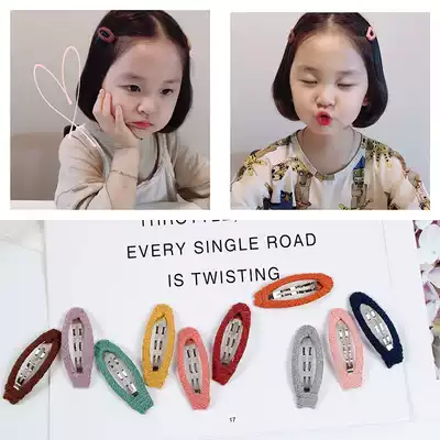 Korean version of children's basic hairclip little girl Joker BBP clip cute banging side clip Girl clip headgear broken hairclip