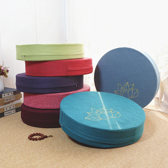 Japanese-style tatami mat futon cushion thickened pier dismantling and washing tea ceremony bay window round meditation cushion meditation kneeling cushion