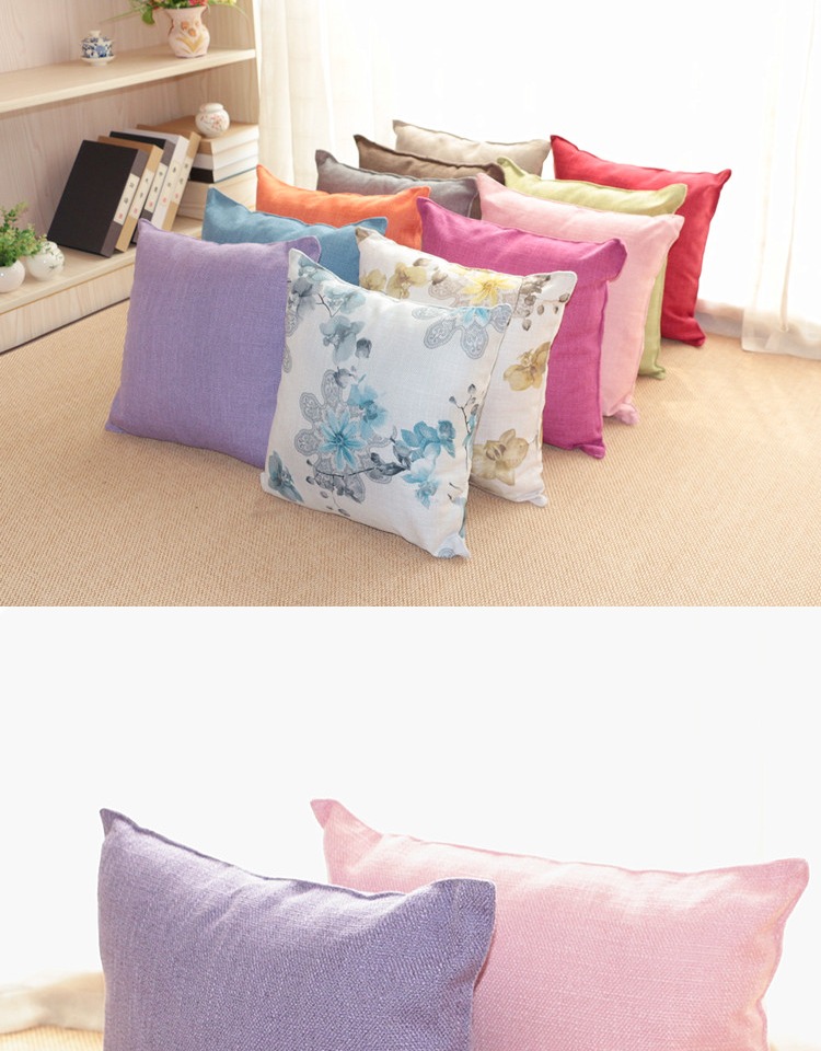 Vải lanh dày gối lớn sofa sofa văn phòng gối gối thắt lưng gối xe tùy chỉnh - Trở lại đệm / Bolsters ghế sofa tựa lưng