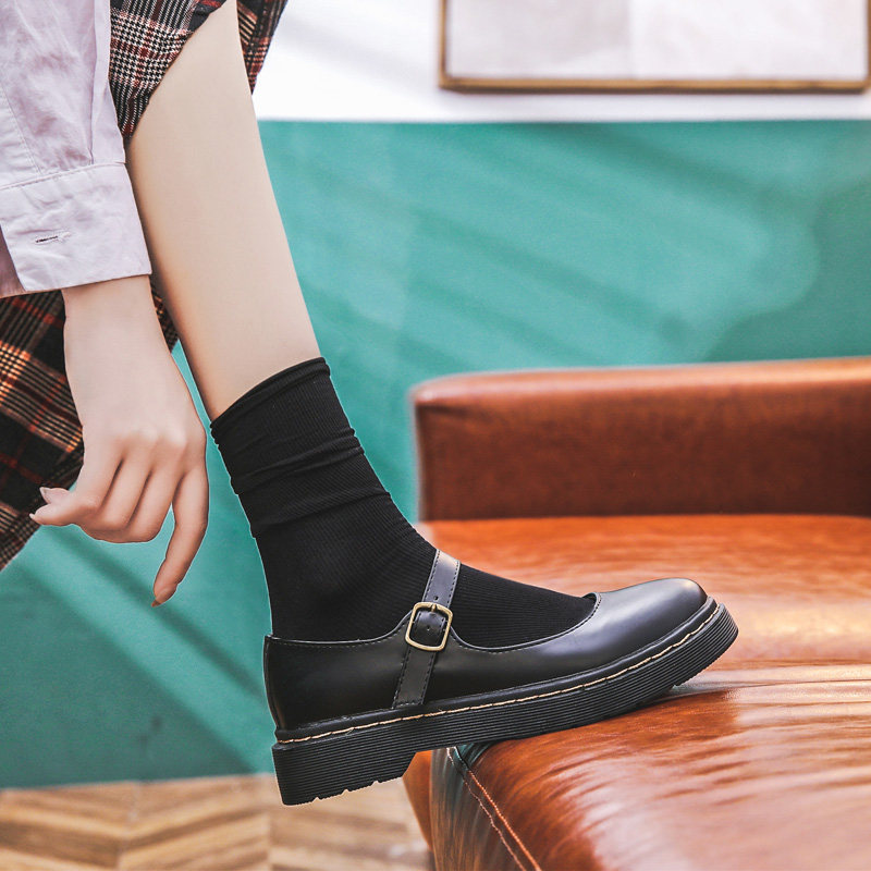 Small leather shoes in 2022 new Japanese JK uniform shoes students with Mary Jen autumn vintage flat soles