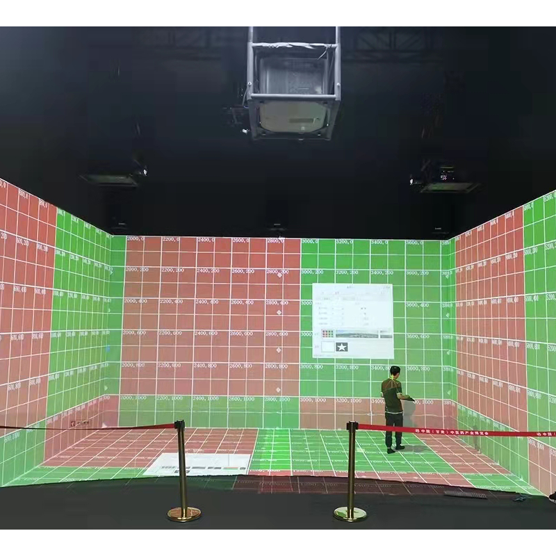 cave space three-fold curtain four-fold screen projection hardware fusion interactive system exhibition hall in hardware fusion interactive system exhibition hall-Taobao