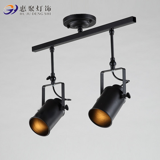 European-Style Loft Retro Internet Cafe Chandelier, Creative and Unique Industrial Style Clothing Store Bar Counter Cafe Led Spotlight