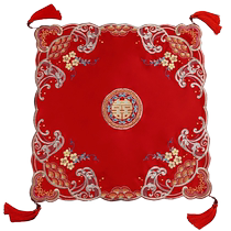 2024 New Bride Red Hijab Chinese Style Wedding Embroidery Xiuhe Clothing Veil Wedding High-Level Hijab Hijab