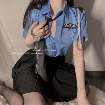 RESISTU hot female police officer sexy ol tie uniform mood role play skirt uniform suit women