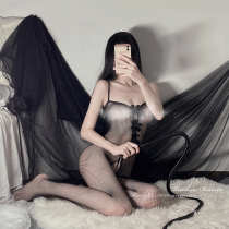 RESISTU not sleeping tonight sexy hollow butterfly free-from-off body sling net socks hot and spicy underwear