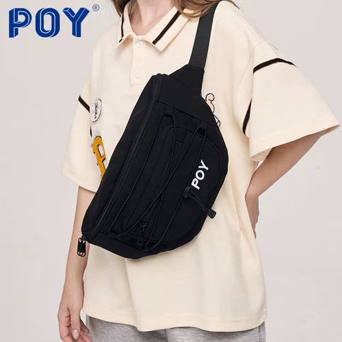 Сумка через плечо, черная нагрудная сумка, японская поясная сумка для отдыха, коллекция 2022