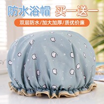 Bath Cap Waterproof Female style Fashion Bath 2021 New adorable South Korean Barbecue Anti-Smoke Hat Thickened Hair Cover