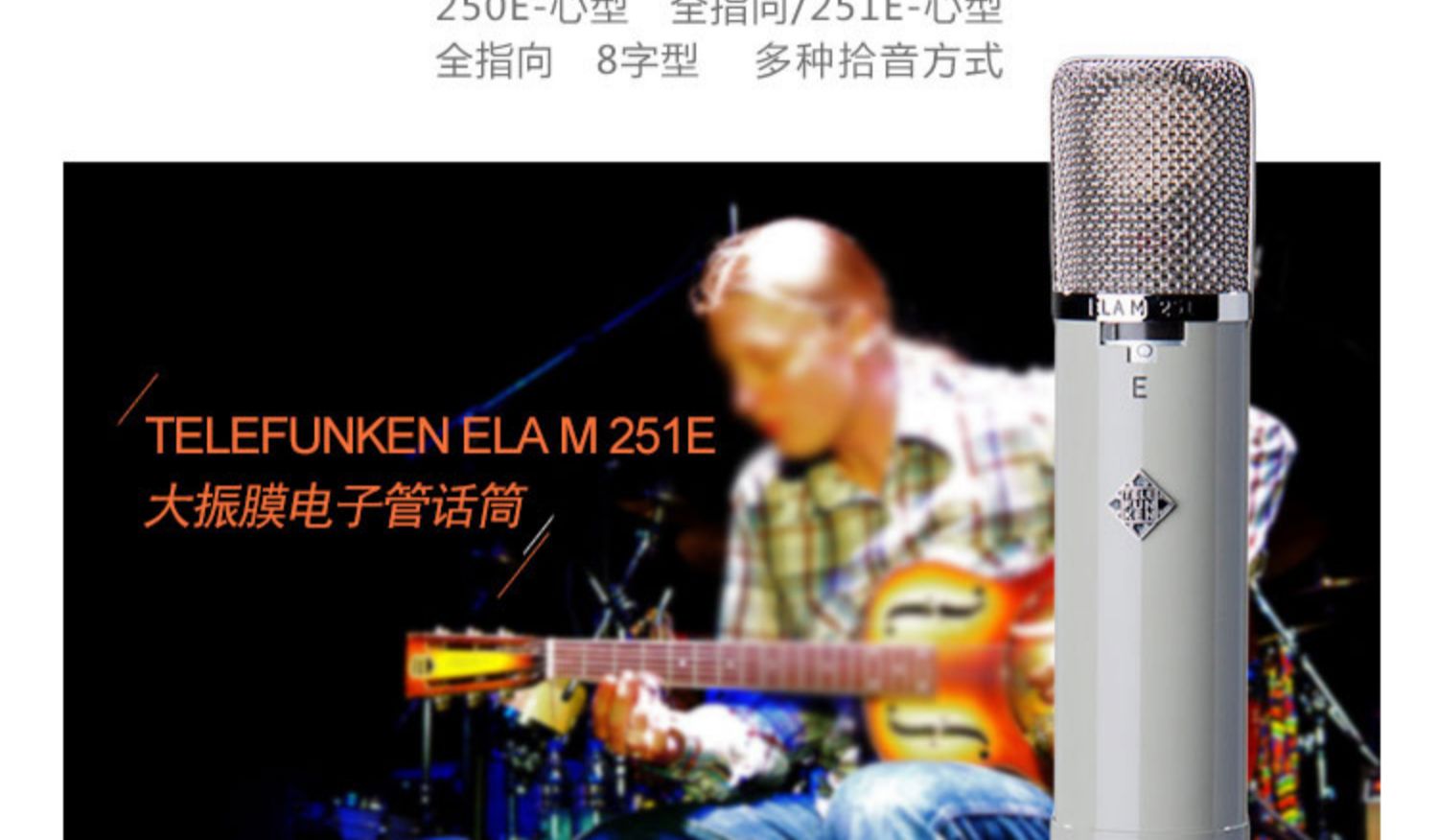 德律风根 Telefunken Ela M251E 251-E 电子管 话筒麦克风 行货