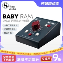 Heritage Audio Baby RAM two-channel passive monitor controller stereo speaker controller