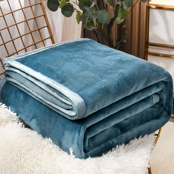 Flannel coral fleece blanket bed blanket towel quilt sofa blanket office nap blanket winter thickened sheets