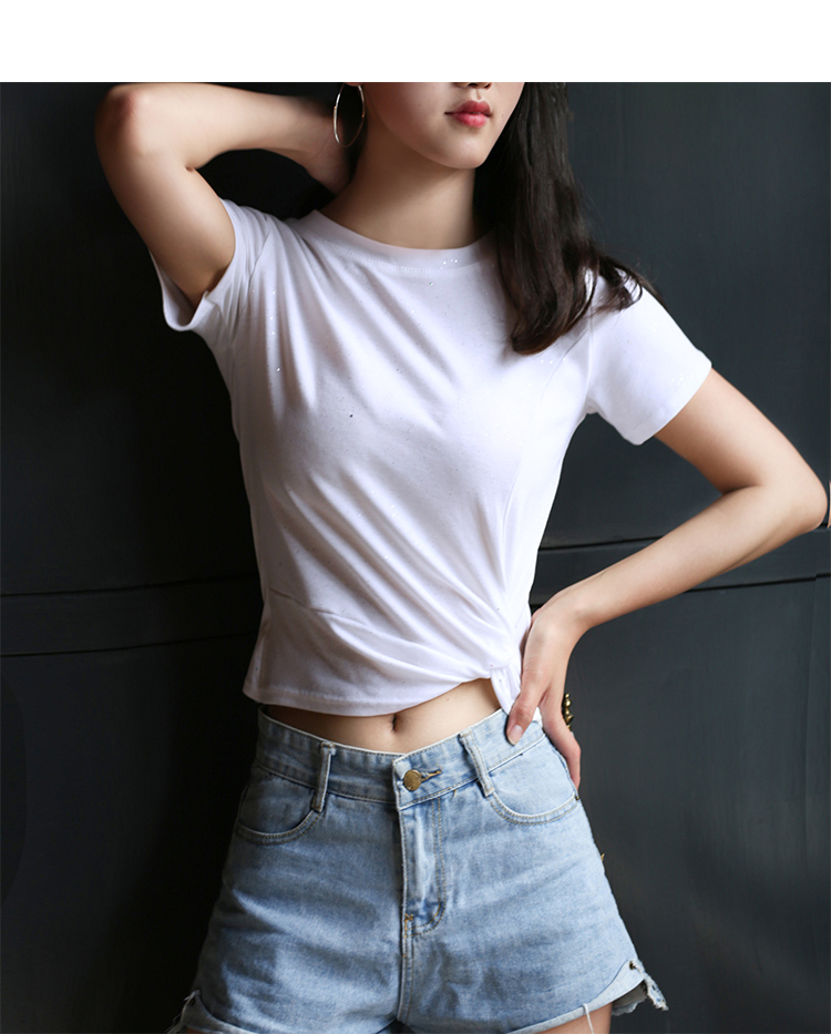 Mùa hè mới mỏng vòng cổ ngắn tay áo ngắn phần khô nhanh thể thao t-shirt hot hạt casual hoang dã cao eo áo sơ mi nữ triều áo ba lỗ gymshark