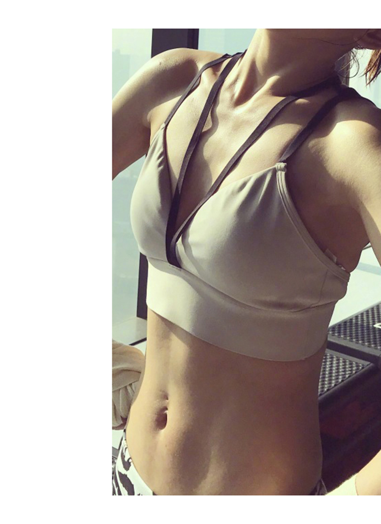 Mùa hè mới áo ngực thể thao điều chỉnh dây đeo vai tập thể dục chạy nhanh khô đồ lót hấp thụ sốc yoga vest áo yoga