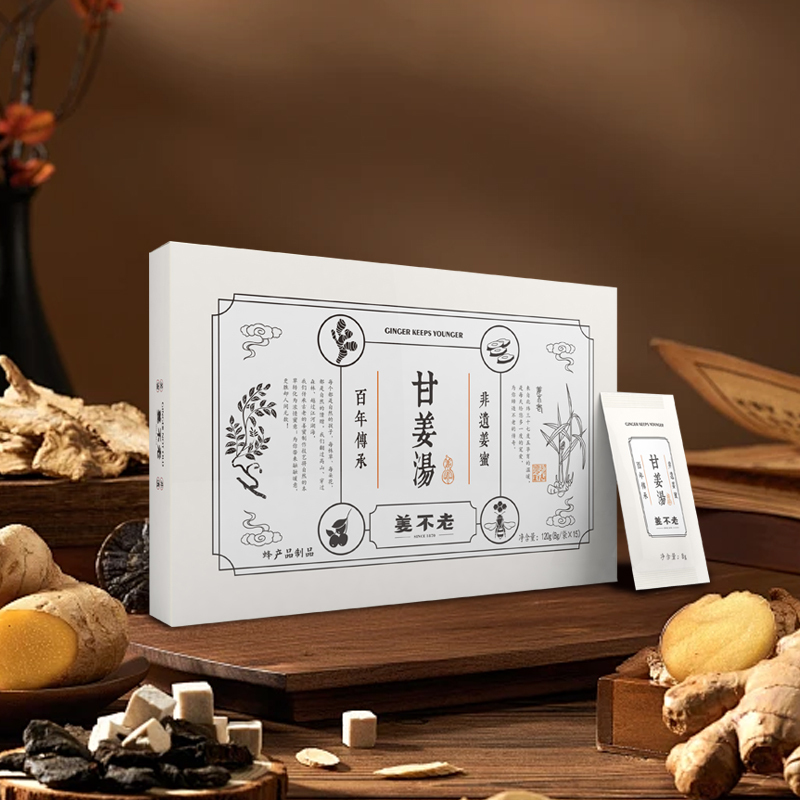 Jiangbulao Intangible Cultural Heritage Ginger Honey Sweet Ginger Soup Autumn and Winter Warming Old Ginger Soup Ready-To-Eat Ginger Honey