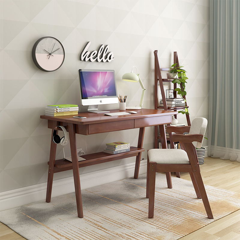 Solid wood desk desk simple modern desk Nordic computer desktop desk home bedroom student desk