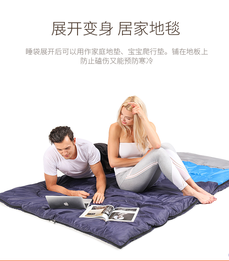 Thám hiểm túi ngủ người lớn du lịch ngoài trời mùa thu và mùa đông dày ấm áp trong nhà cắm trại đơn lẻ trên khắp thế giới hoang dã túi ngủ hình cá mập