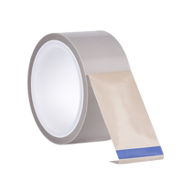 特氟龙膜胶带铁氟龙纯膜光滑防粘耐酸碱腐蚀耐磨PTFE四氟乙烯薄膜胶带耐高温300度过波峰焊模具特氟龙防烫胶