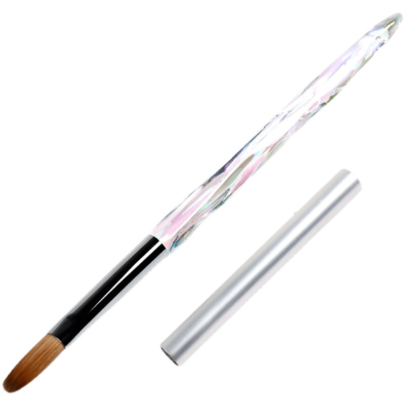 New Nail Art Crystal Extension Brush, Genuine Mink Hair Crystal Powder Brush, Crystal Pen for Applying Powder, French Nail Brush New Nail Art Crystal Extension Brush, Genuine Mink Hair Crystal Powder Brush, Crystal Pen for Applying Powder, French Nail Brush