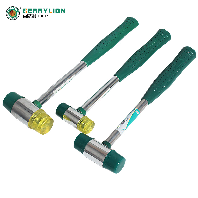 Budweiser lion steel pipe handle installation hammer Rubber hammer Small rubber hammer Tile rubber hammer Nylon hammer hammer