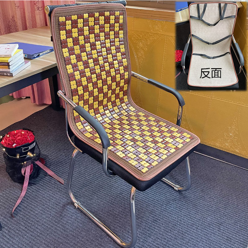 Cool seat cushion cushion one in one backcool cushion connected bamboo mattress mattress summer breathable mahjong cushion cooling seat cushion