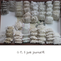3yulab White Ensemble Hand Tent Material Special Rope Diy Junk Journal Material Swing Pat Props
