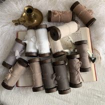 3yulab 8cm thin model ins hand tear Belt Chiffon tear edge invitation hand bouquet collection