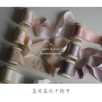 3yulab THREE-REST RESEARCH OFFICE HIGH-END WEDDING HANDS Fancy Vows Card Photo Insiny Real Silk Hand Ripping Ribbon