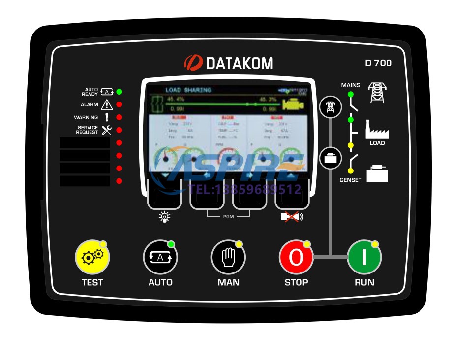 D700 Imported from Turkey DATAKOM controller Diesel generator set control module panel