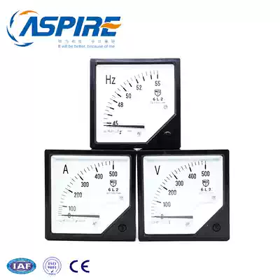 6L2 voltmeter generator set ammeter 100 300 5A pointer frequency meter Hz meter 500 380V