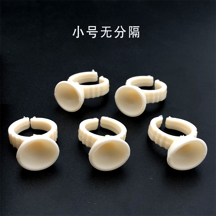 Hình xăm nhẫn cup silicone mềm màu cốc hình xăm nhẫn ngón tay màu cốc hình xăm ghép lông mi nhẫn hình xăm sản phẩm - Nhẫn nhẫn bạch kim nam
