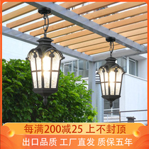 Outdoor Chandelia Waterproof Patio Cool Pavilions Eatery House Eatery House Eatery Garden Villa Outdoor Balcony Hallway Light Led
