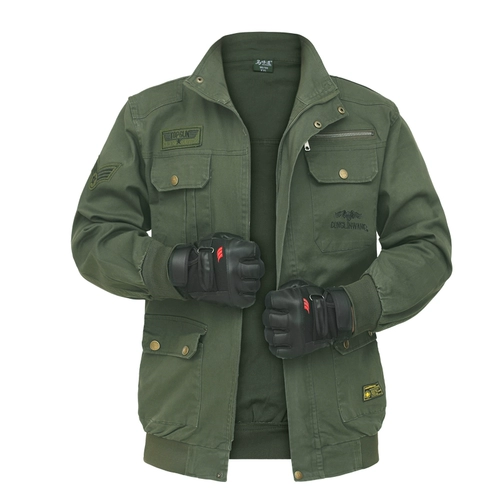 Весенняя и осенняя рабочая одежда для защиты труда чистое хлопок эластичное верхнее камуфляж Однородное однородное износостойкое электрическое сварки против Масшкола Мужчины и та же модель женщин