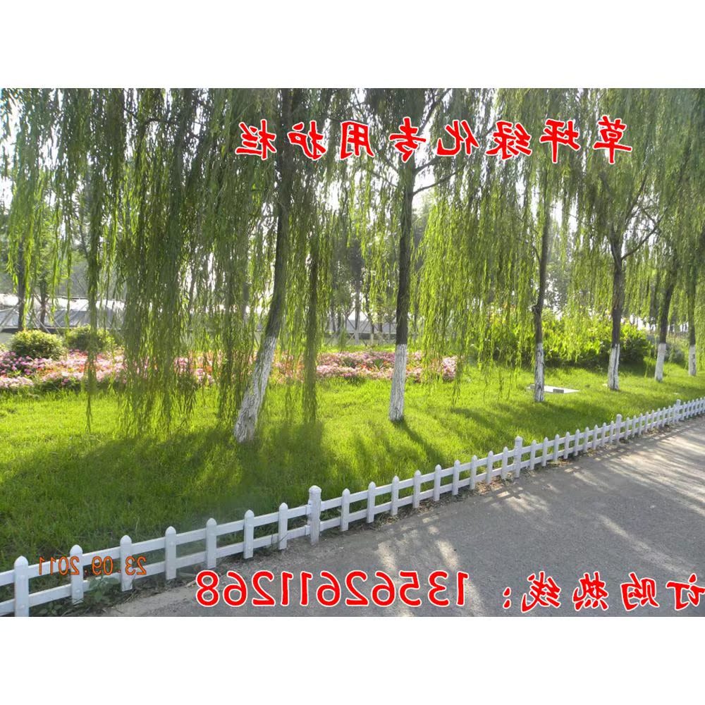 庭院塑钢pvc草坪园林绿化带护栏栏杆户外花园别墅围墙围栏栅栏