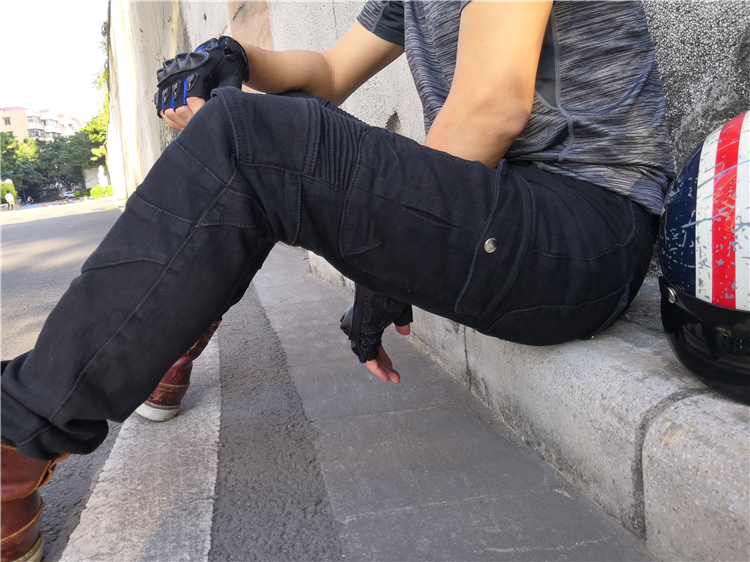 2019 New Spring Summer Army Green Harley đầu máy chống vỡ quần áo bảo hộ chống xe máy quần jeans cưỡi quần đua xe máy nam - Xe máy Rider thiết bị phụ kiện bảo vệ đầu gối