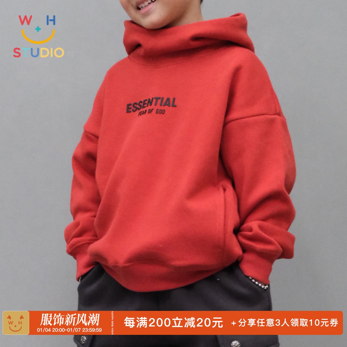 William) pro-son dress New Year's suit European and American Chauded boy Daughter Boy Dress Gush ESS red Lianhood-Taobao